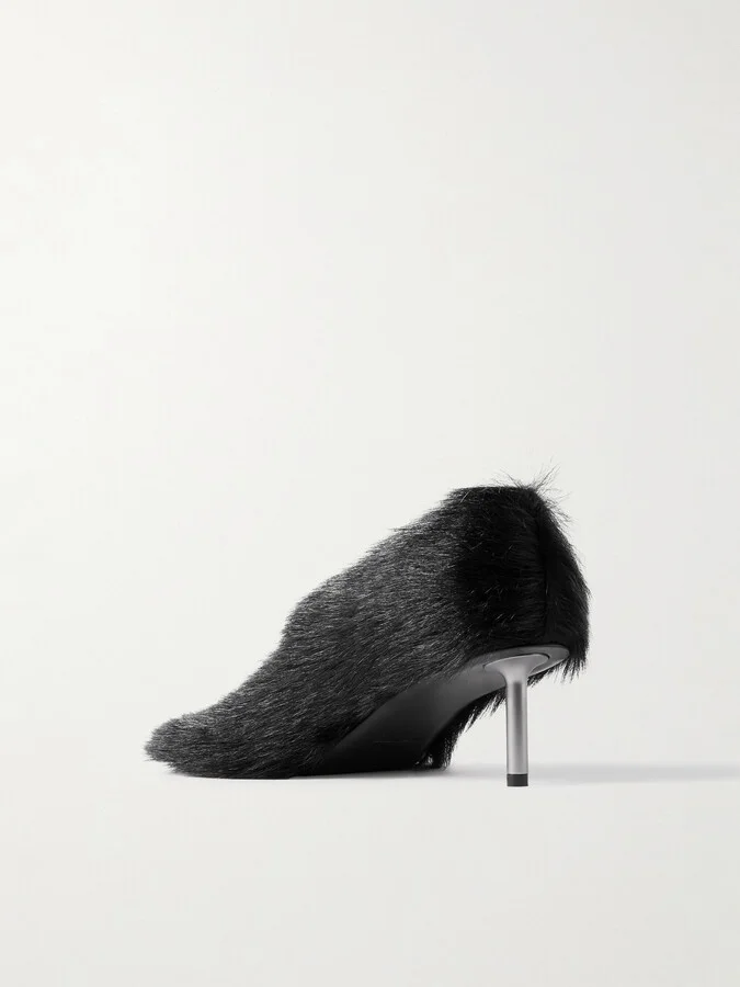 Jil Sander - Goat Hair Pumps - Black - Image 3