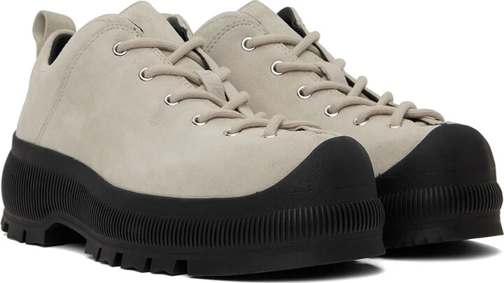 Jil Sander Gray Low-Top Sneakers - Image 4