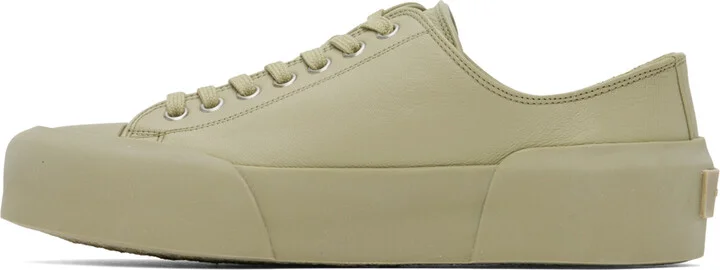 Jil Sander Green Low-Top Sneakers - Image 3