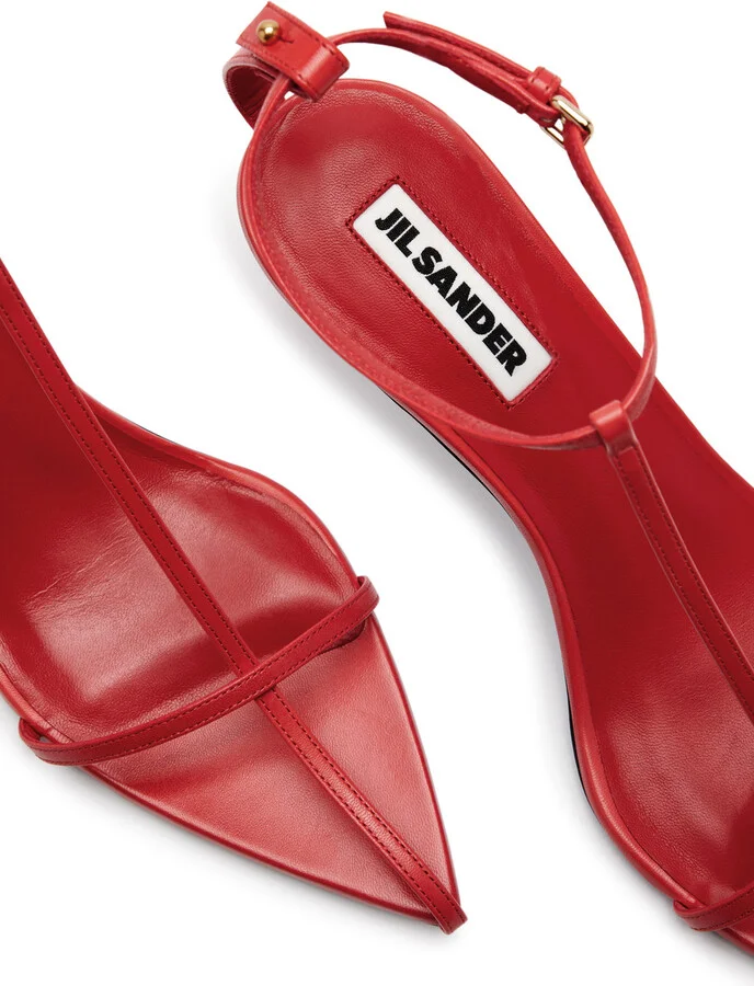 Jil Sander High 65 Leather Sandals - Image 7