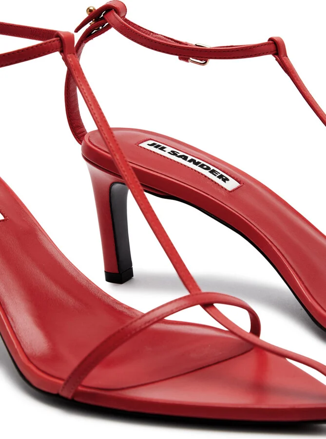 Jil Sander High 65 Leather Sandals - Image 8