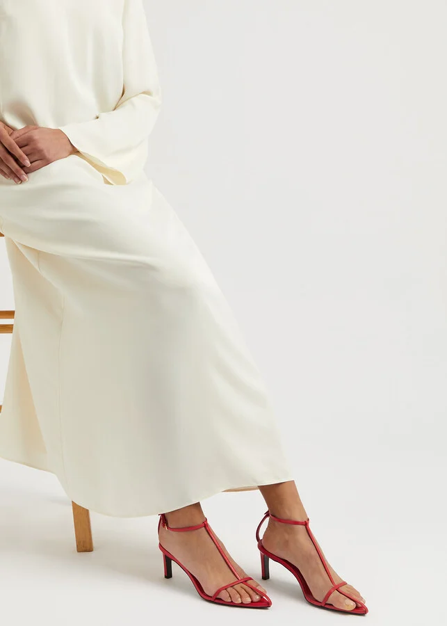 Jil Sander High 65 Leather Sandals - Image 9