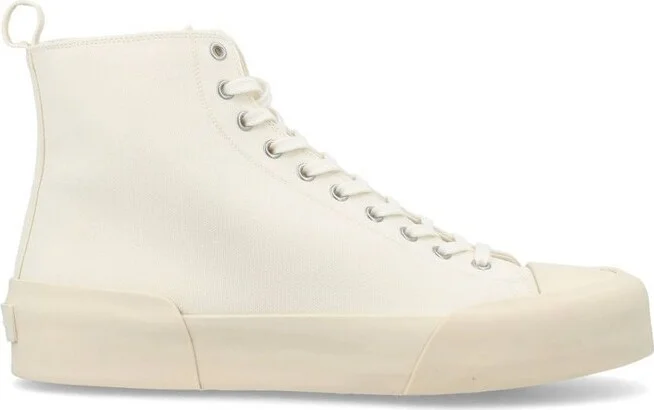 Jil Sander High-Top Lace-Up Sneakers