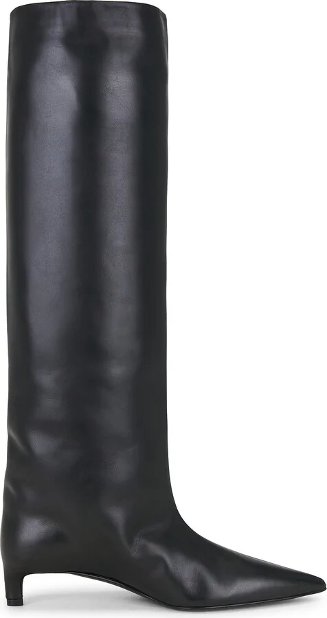 Jil Sander Knee High Boot in Black