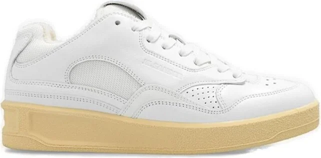 Jil Sander Laced Logo Embossed Sneakers