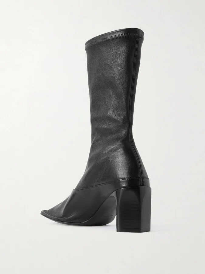 Jil Sander - Leather Ankle Boots - Black - Image 3