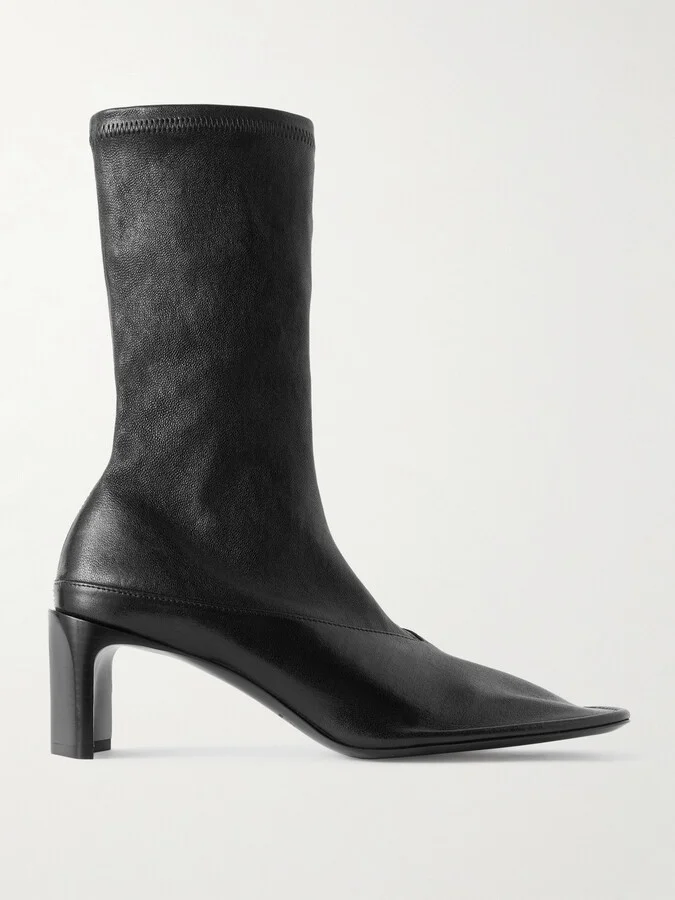 Jil Sander - Leather Ankle Boots - Black