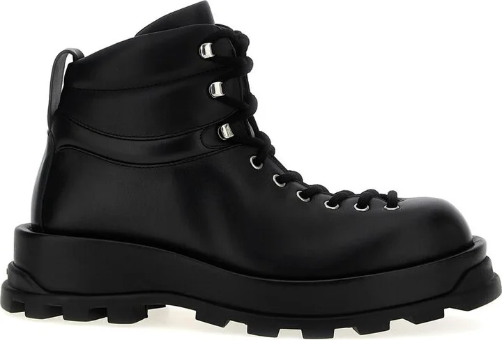 Jil Sander Leather Ankle Boots