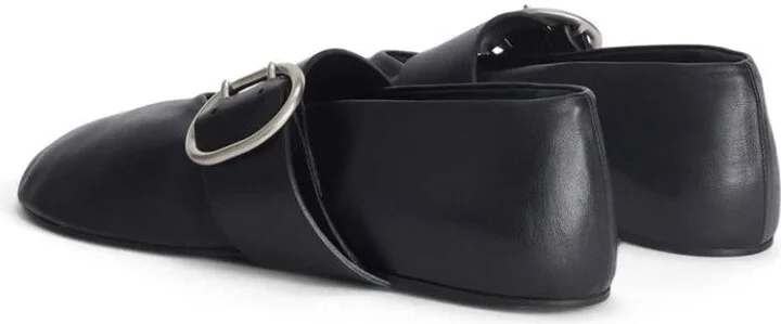 Jil Sander Leather Ballet Flats - Image 4