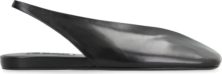 Jil Sander Leather Ballet Flats - Image 2