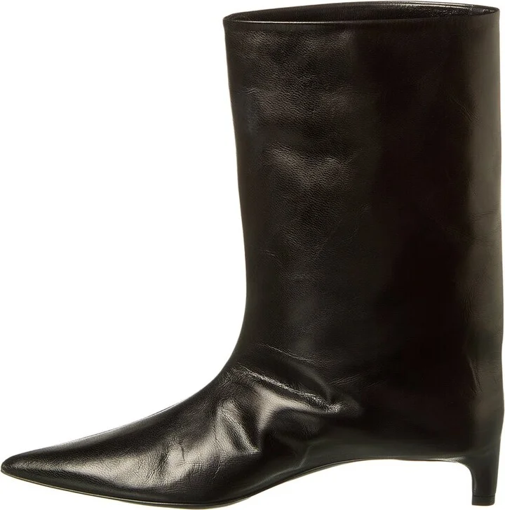 Jil Sander Leather Bootie - Image 2