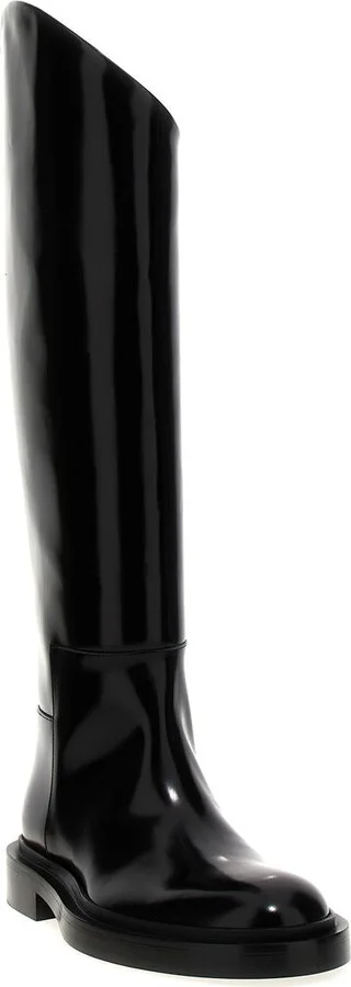 Jil Sander Leather Boots - Image 2