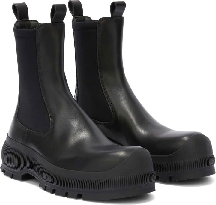 Jil Sander Leather Chelsea Boots - Image 2