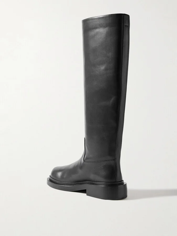 Jil Sander - Leather Knee Boots - Black - Image 3
