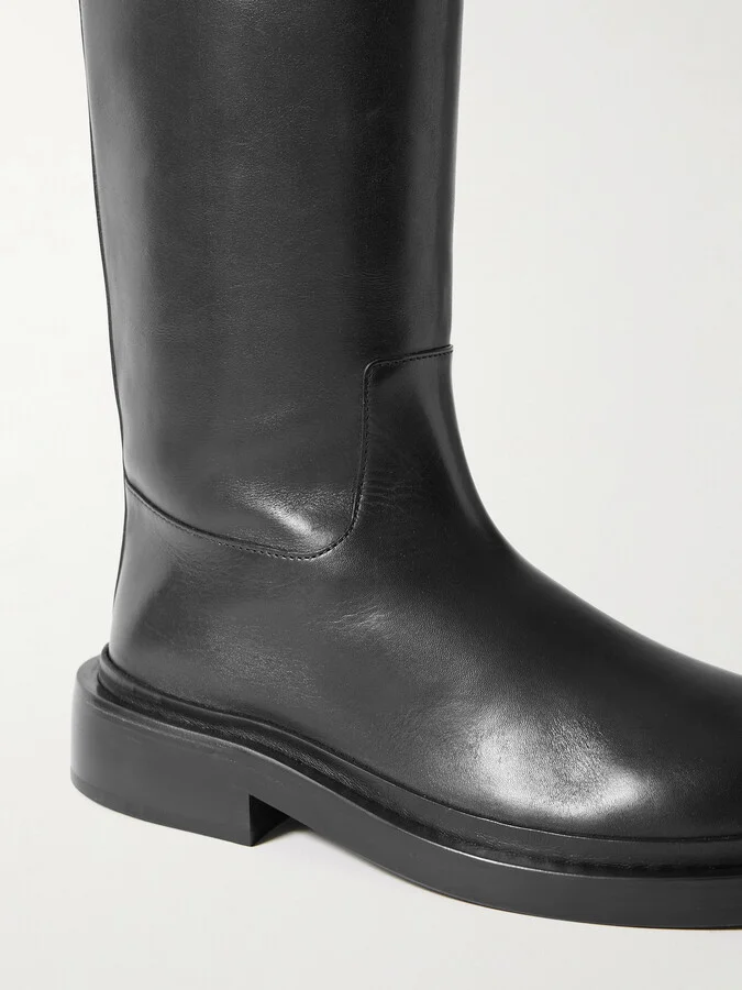 Jil Sander - Leather Knee Boots - Black - Image 4