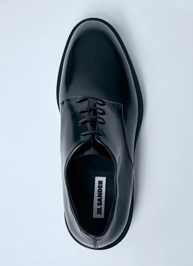 Jil Sander Leather Lace-up Shoes - Man Lace Ups Black Eu - 43 - Image 5