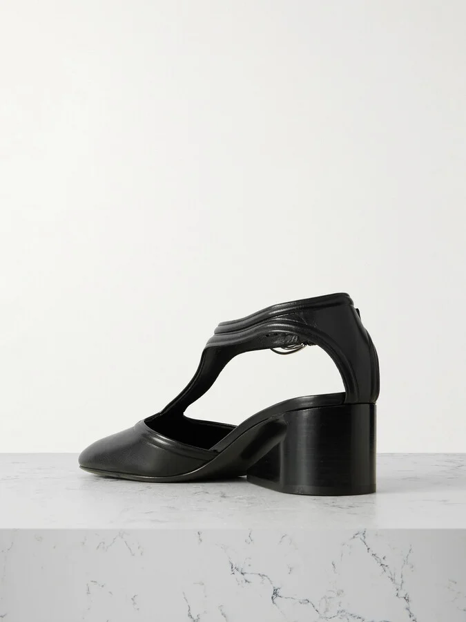 Jil Sander - Leather Mary Jane Pumps - Black - Image 3