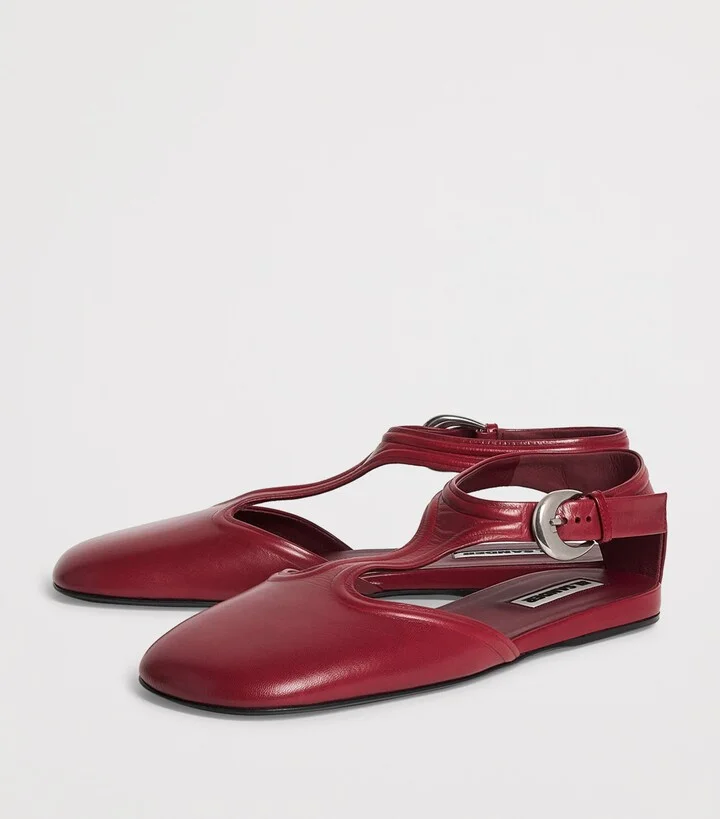 Jil Sander Leather Mary Janes - Image 3