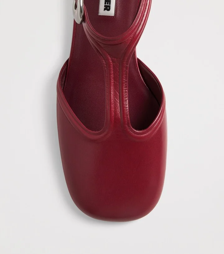 Jil Sander Leather Mary Janes - Image 5