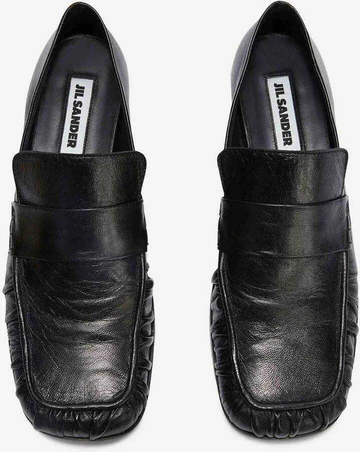Jil Sander Leather Moccasins - Image 3