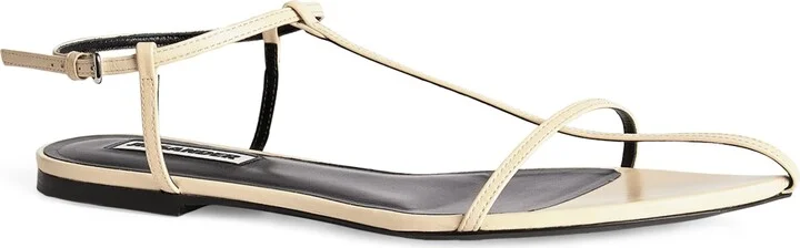 Jil Sander Leather Pointed Sandals - Image 4