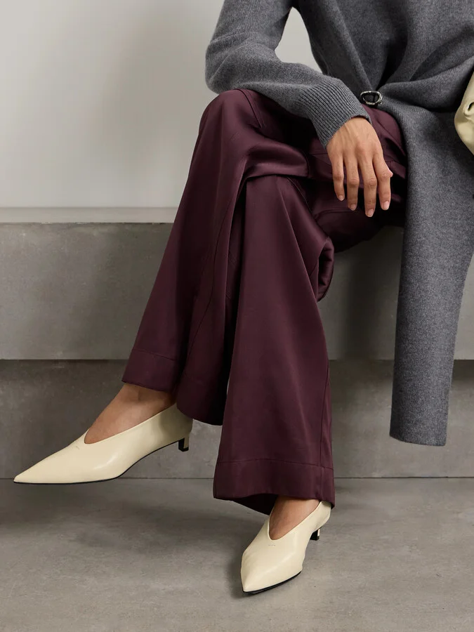 Jil Sander - Leather Pumps - Cream - Image 2