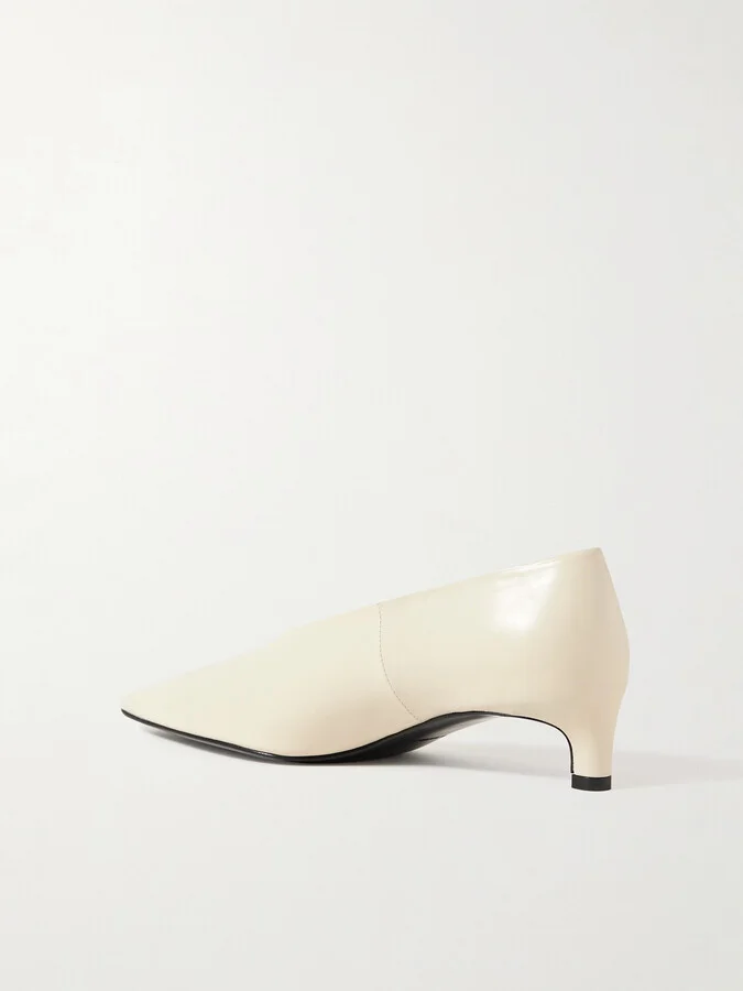 Jil Sander - Leather Pumps - Cream - Image 3