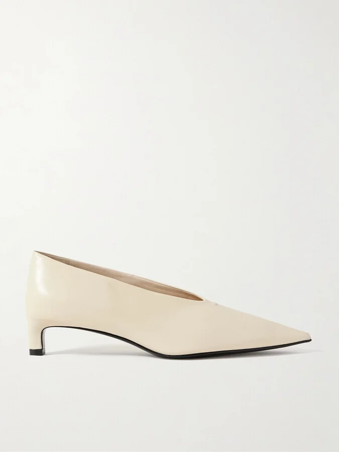 Jil Sander - Leather Pumps - Cream