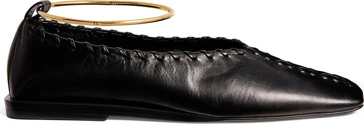 Jil Sander Leather Ring Ballet Flats