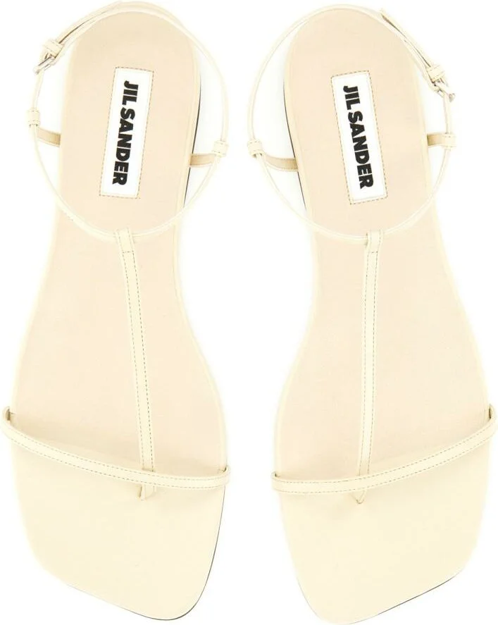 Jil Sander Leather Sandal - Image 6