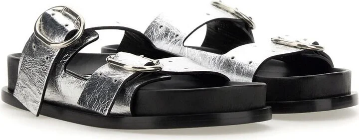 Jil Sander Leather Sandal With Buckle - Image 2