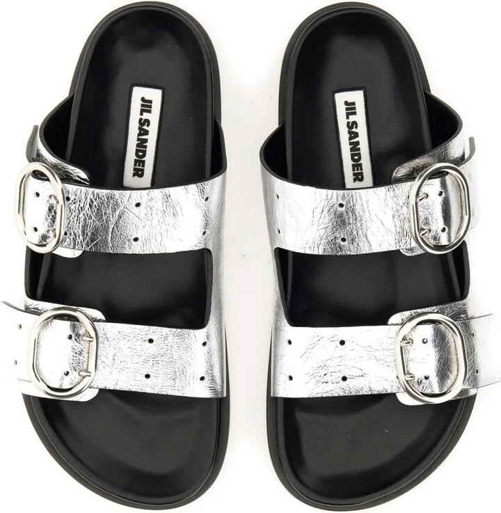 Jil Sander Leather Sandal With Buckle - Image 5