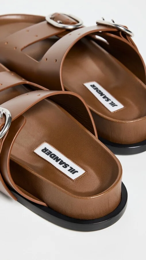 Jil Sander Leather Sandals - Image 3