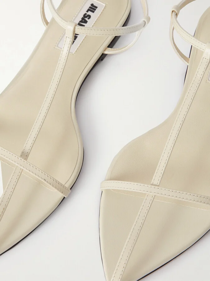 Jil Sander - Leather Sandals - Cream - Image 4