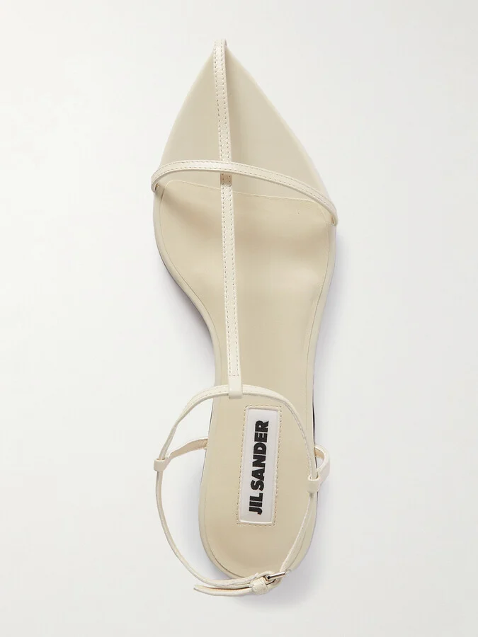 Jil Sander - Leather Sandals - Cream - Image 5
