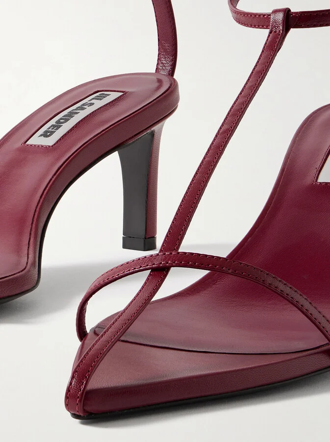 Jil Sander - Leather Sandals - Red - Image 4