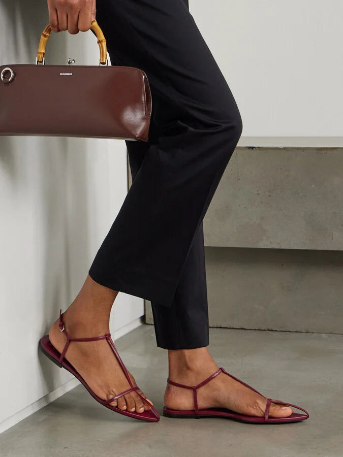 Jil Sander - Leather Sandals - Red - Image 2