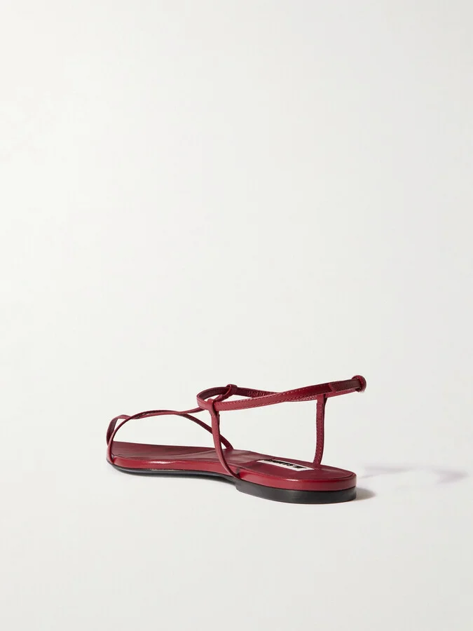 Jil Sander - Leather Sandals - Red - Image 3