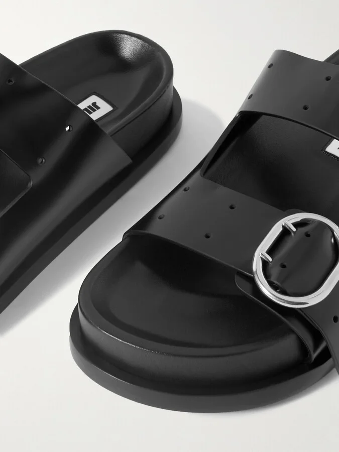 Jil Sander - Leather Slides - Black - Image 4