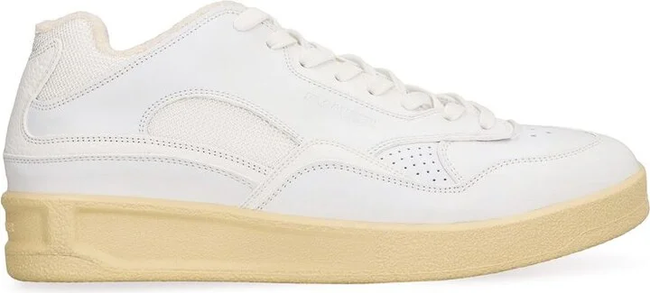 Jil Sander Leather Sneakers - Image 3