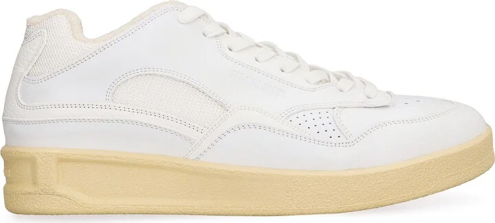 Jil Sander Leather Sneakers - Image 4