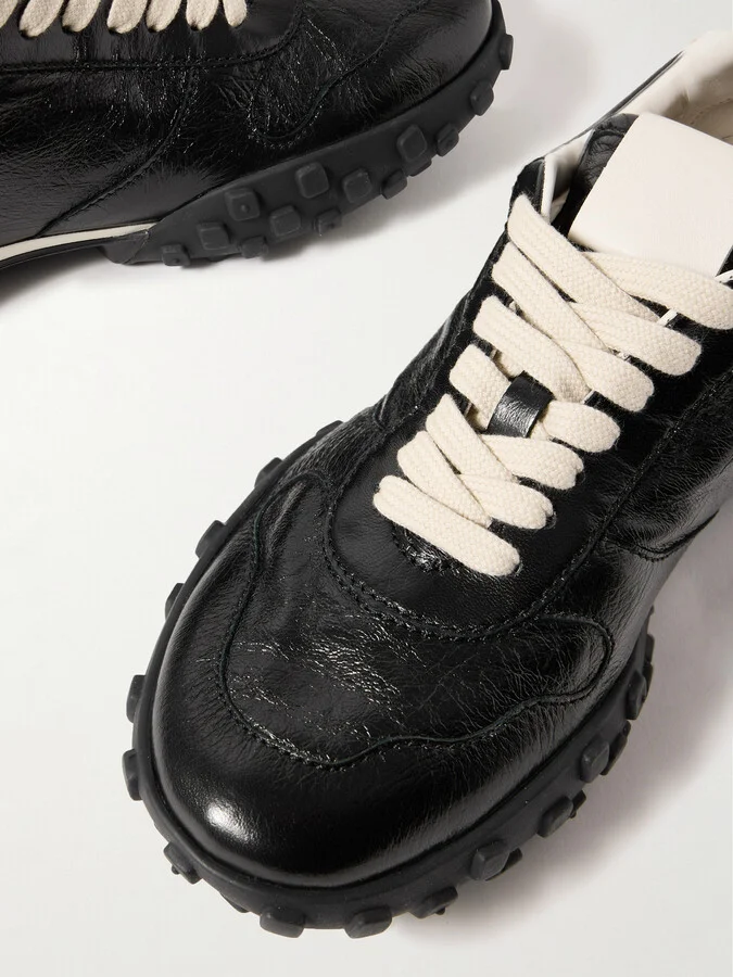 Jil Sander - Leather Sneakers - Black - Image 4
