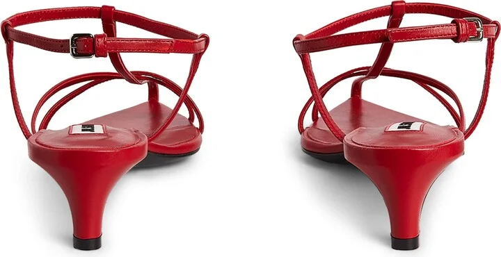 Jil Sander Leather Strappy Heeled Sandals 35 - Image 3
