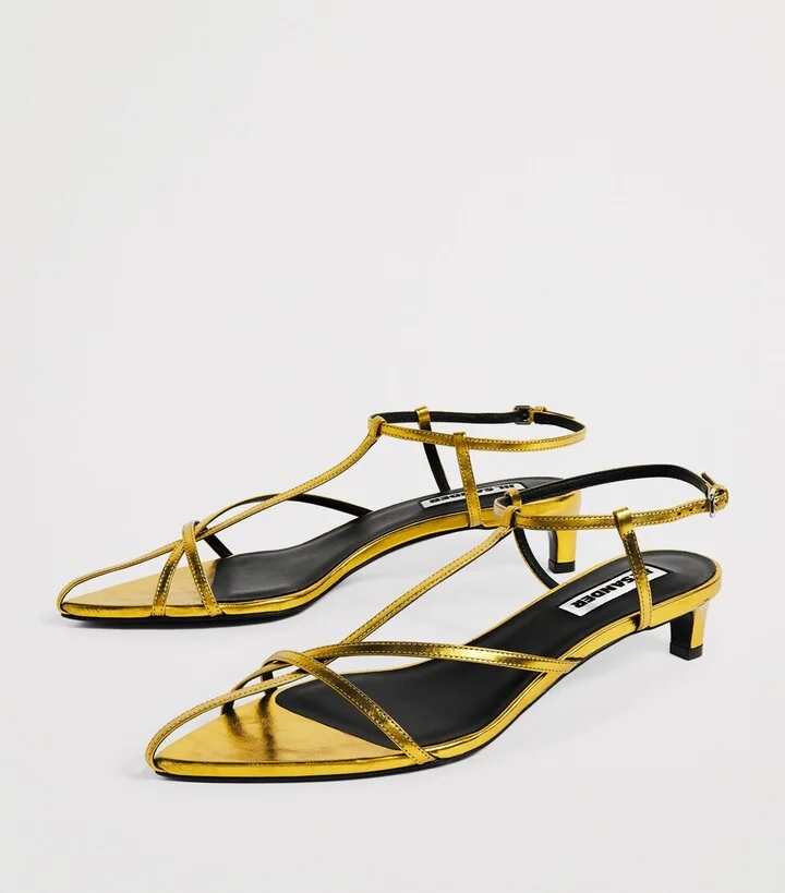 Jil Sander Leather Strappy Heeled Sandals - Image 3