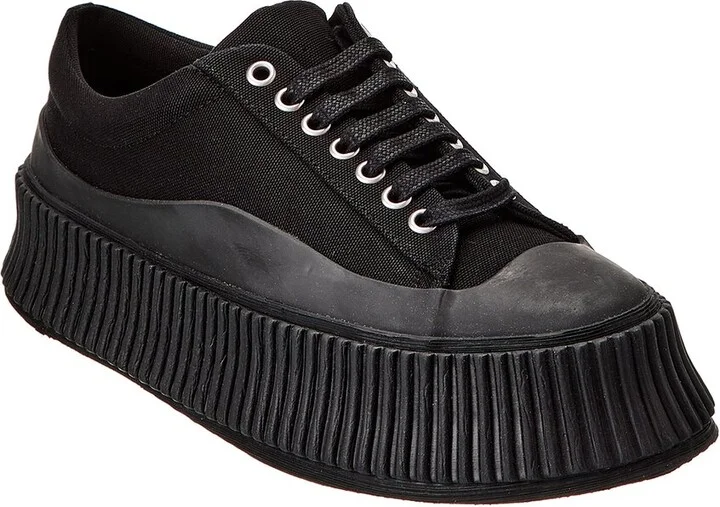 Jil Sander Logo Canvas Sneaker
