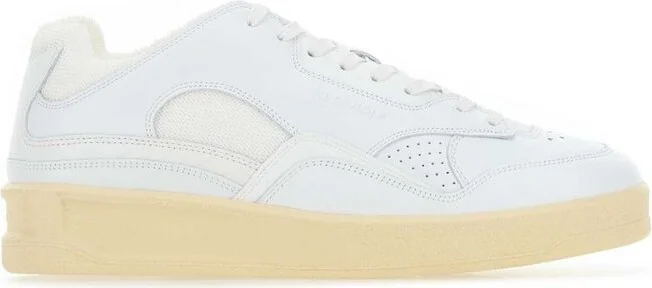 Jil Sander Logo Detailed Lace-Up Sneakers