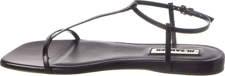 Jil Sander Logo Leather Sandal - Image 2