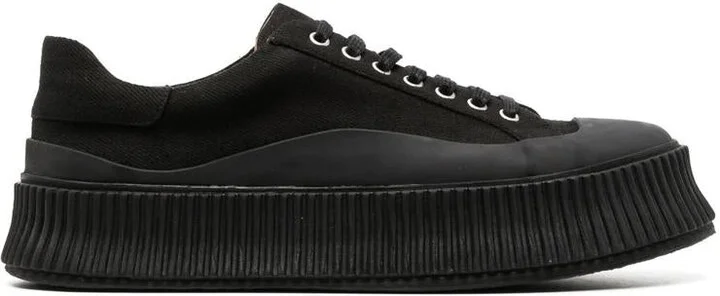 Jil Sander Low Laced Sneakers With Vulcanized Rubber Sole Shoes