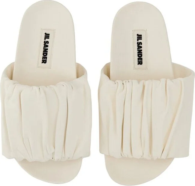 Jil Sander Low Leather Sandals - Image 2