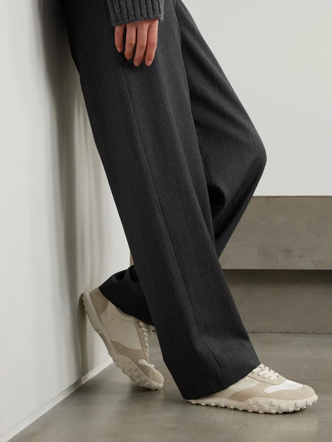 Jil Sander - Moon Suede And Shell Sneakers - Off-white - Image 2